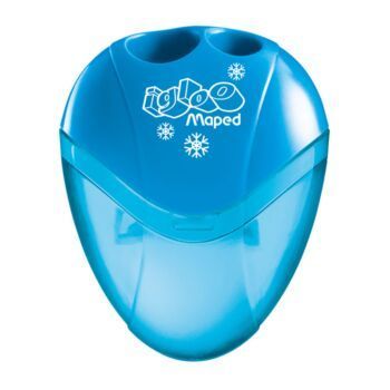 TAILLE-CRAYONS DE 02 TROUS I-GLOO BLEU "MAPED" REF: 534756