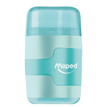 TAILLE CRAYONS-GOMME CONNECT PASTEL 2 TROUS BLEU "MAPED" REF: 049231