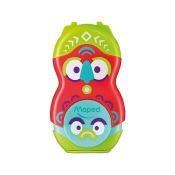 TAILLE-CRAYONS GOMME LOOPY FANCY 1 TROU ROUGE "MAPED" REF: 049131
