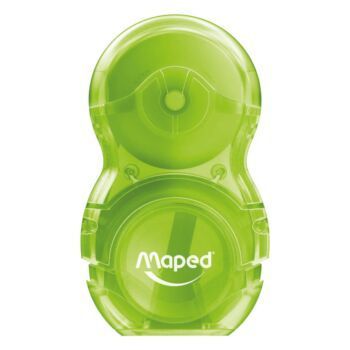 TAILLE-CRAYONS GOMME LOOPY TRANSLU 1 TROU VERT "MAPED" REF: 049111