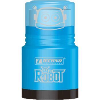 TAILLE CRAYONS GOMME ROBOT BLEU "TECHNO" REF: 4894