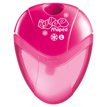 TAILLE-CRAYONS IGLOO 1TROU GAUCHER SOUS BLISTER ROSE "MAPED" REF: 032210