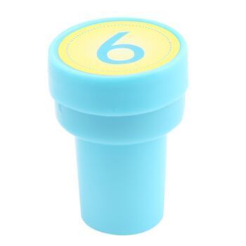 TAMPON CHIFFRE 6 "TECHNO" REF: 4578