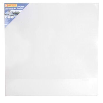 TOILE SUR CHASSIS 280 g EN COTON 60 x60cm "TECHNO" REF: 5477