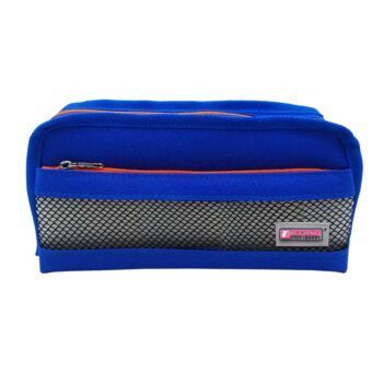 TROUSSE ECOLIER AVEC 2 COMPARTIMENTS BLEU "TECHNO" REF: 6507