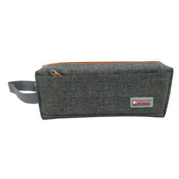 TROUSSE ECOLIER AVEC 2 COMPARTIMENTS GRIS "TECHNO" REF: 6505
