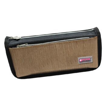 TROUSSE ECOLIER AVEC 2 COMPARTIMENTS MARRON "TECHNO" REF: 6509