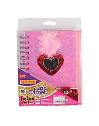 CARNET A RELIURE AVEC PORTE CLE "TECHNO" REF: 4634