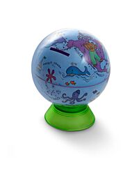 MINI GLOBE BABY BANK DIAM 11cm EN ANGLAIS "TECNODIDATTICA" REF: XXXX0093