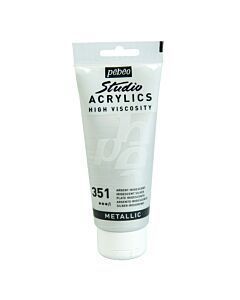 ACRYLIC STUDIO TUBE DE 100ml ARGENT IRIDESCENT "PEBEO" REF: 832351