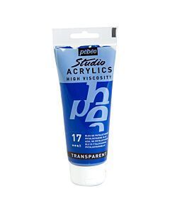 ACRYLIC STUDIO TUBE DE 100ml BLEU PHTALOCYANINE "PEBEO" REF: 831017