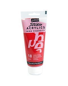 ACRYLIC STUDIO TUBE DE 100ml CARMIN NAPHTOL "PEBEO" REF: 831018