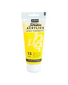 ACRYLIC STUDIO TUBE DE 100ml JAUNE AZO CLAIRE "PEBEO" REF: 831013