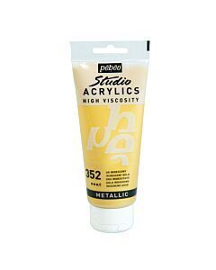 ACRYLIC STUDIO TUBE DE 100ml OR IRIDESCENT "PEBEO" REF: 832352