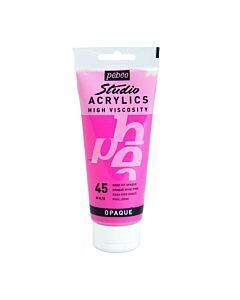 ACRYLIC STUDIO TUBE DE 100ml ROSE VIF DE VENISE "PEBEO" REF: 831045