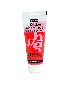 ACRYLIC STUDIO TUBE DE 100ml ROUGE CADMIUM FONCE IMITATION "PEBEO" REF: 831053