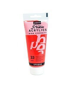 ACRYLIC STUDIO TUBE100 ml ROUGE CADMIUM IMIT "PEBEO" REF: 831033
